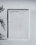 The Budget Breakdown Notepad