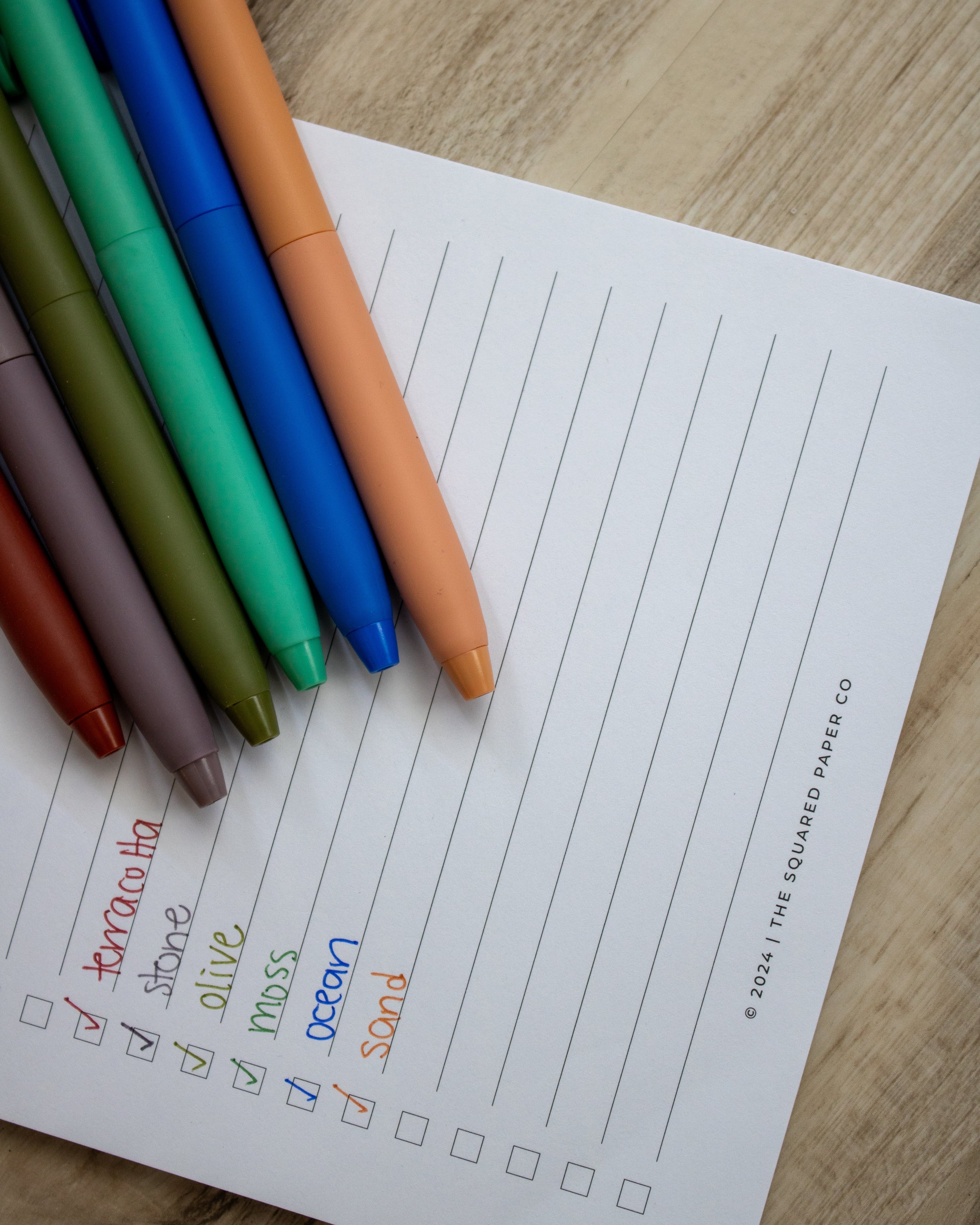 Earthy Edit Fine Point Pens