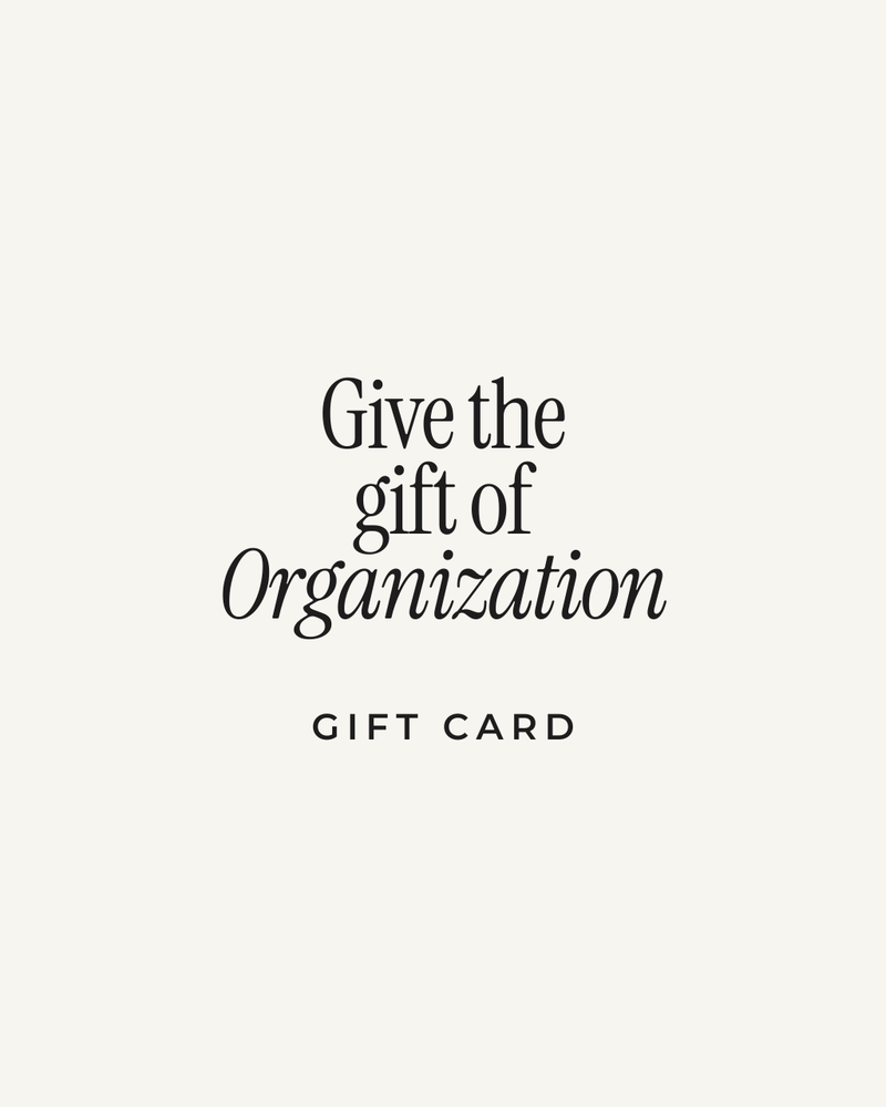 The Gift of Organization